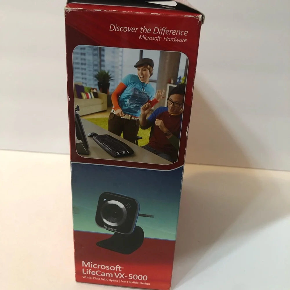 Microsoft LifeCam VX-5000 Black and Silver Webcam